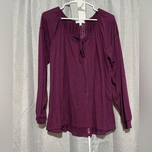 Grace & Lace Peasant Top L